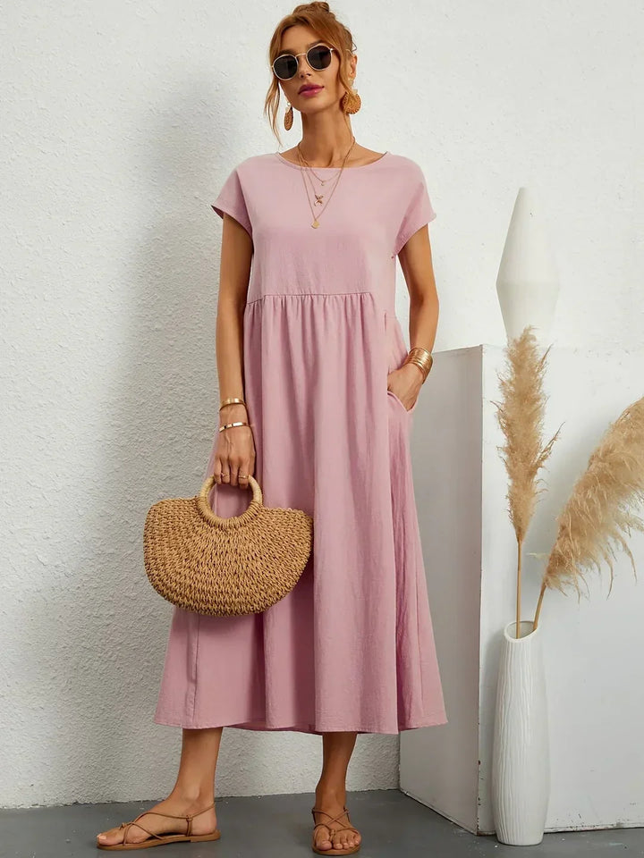Gabrielle™ — Timeless Elegant Flowing Midi Dress
