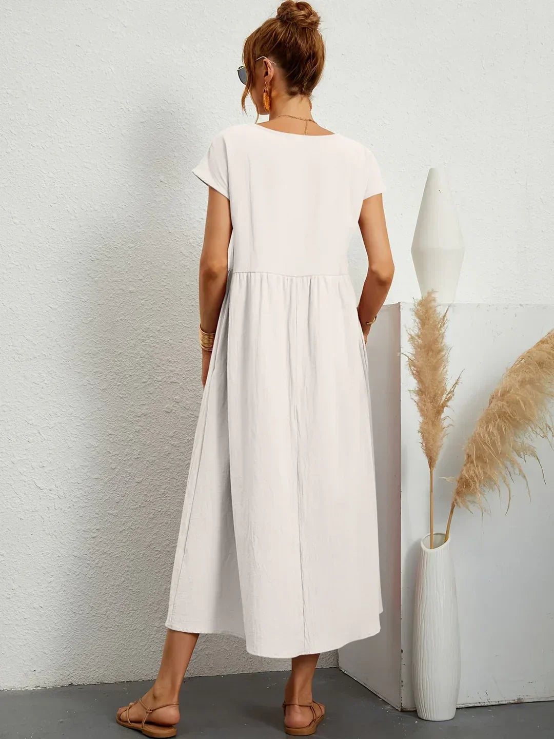 Gabrielle™ — Timeless Elegant Flowing Midi Dress