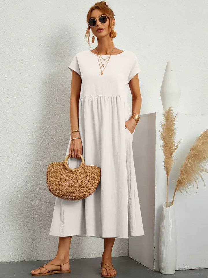 Gabrielle™ — Timeless Elegant Flowing Midi Dress