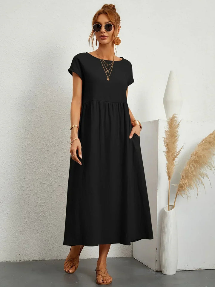 Gabrielle™ — Timeless Elegant Flowing Midi Dress