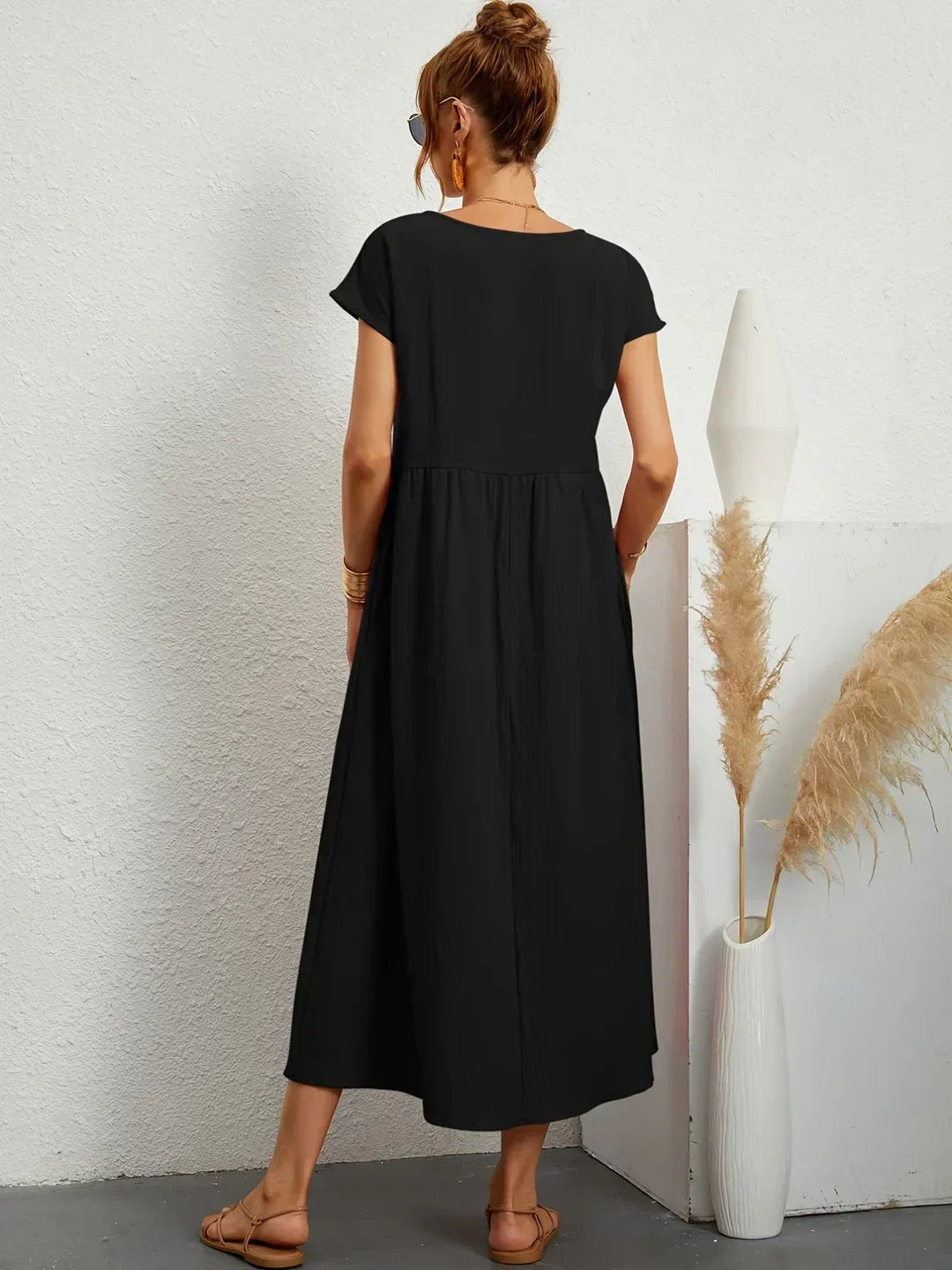 Gabrielle™ — Timeless Elegant Flowing Midi Dress