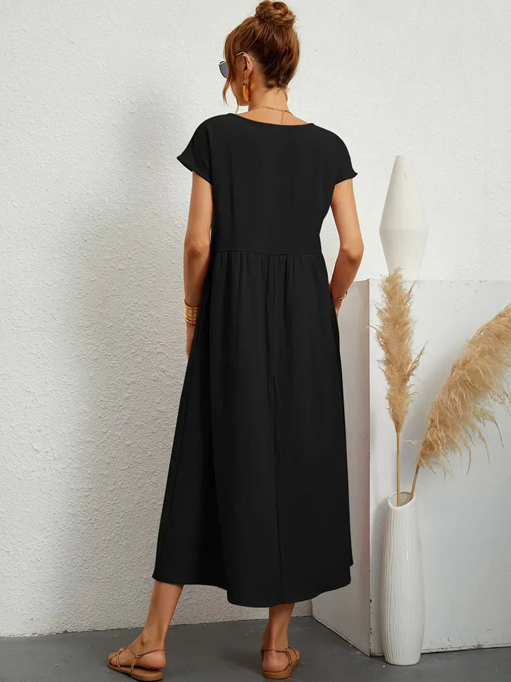 Gabrielle™ — Timeless Elegant Flowing Midi Dress
