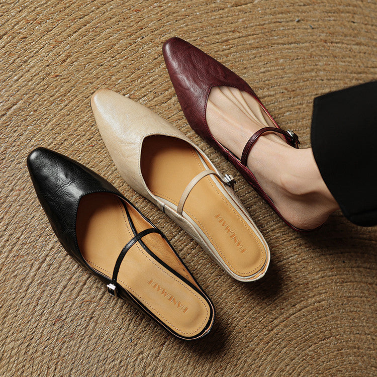 Orella Genuine Leather Mules