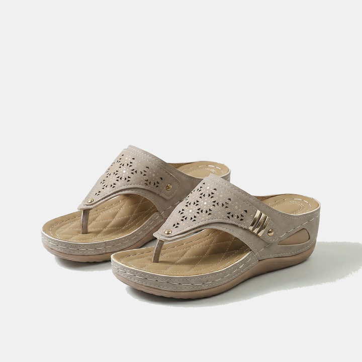Emy | Wedge Toe-Ring Sandals