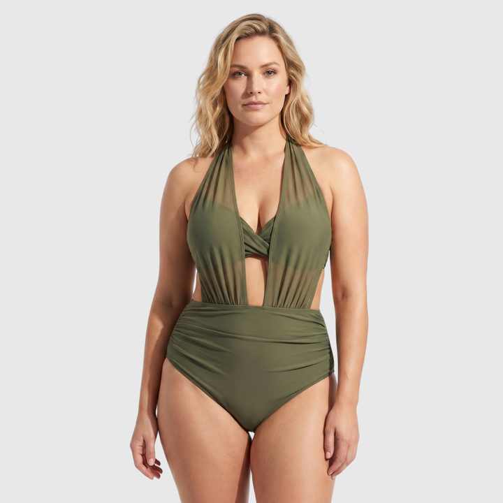 Emma - 2-in-1 High-Waisted Mesh Bikini Set