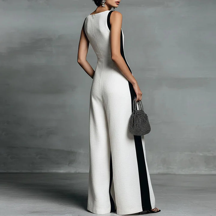Sophia Striped Print Jumpsuit