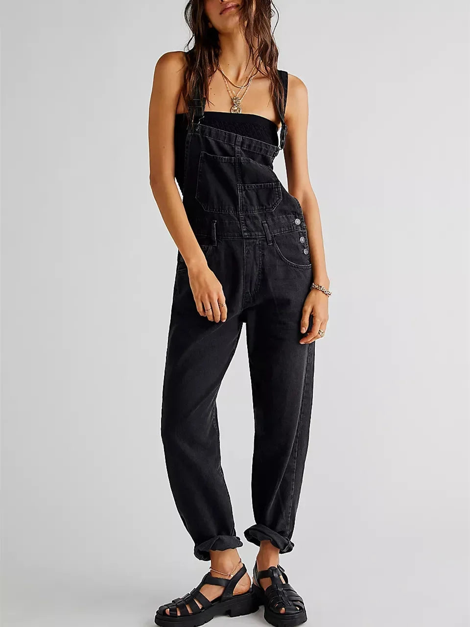 EMMA - Casual Denim Jumpsuit
