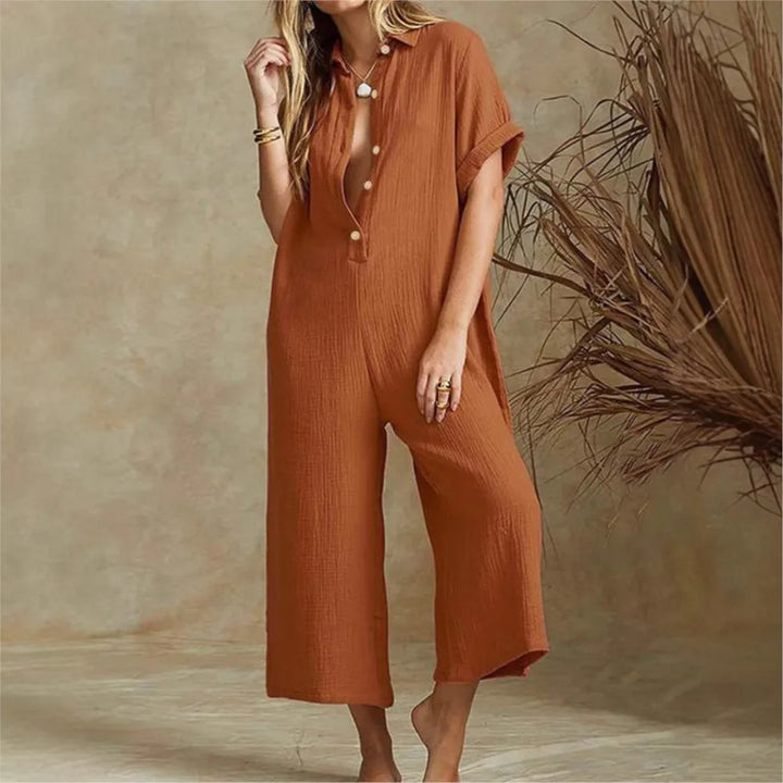 Sienna | Relaxed Button Shirt Jumpsuit