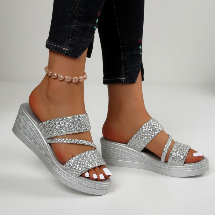Tresseline™ — Colourful Woven Wedge Mules for Effortless Summer Comfort