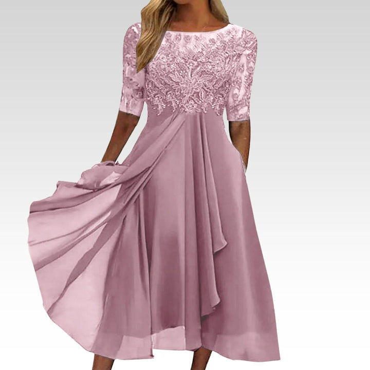 Zaria™ | Timeless Lace Midi Dress