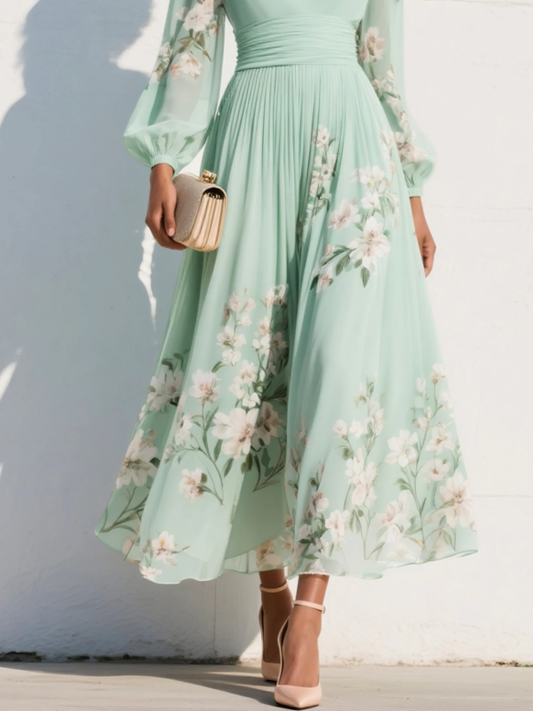 Sarah™ | Spring Bloom Elegance Dress