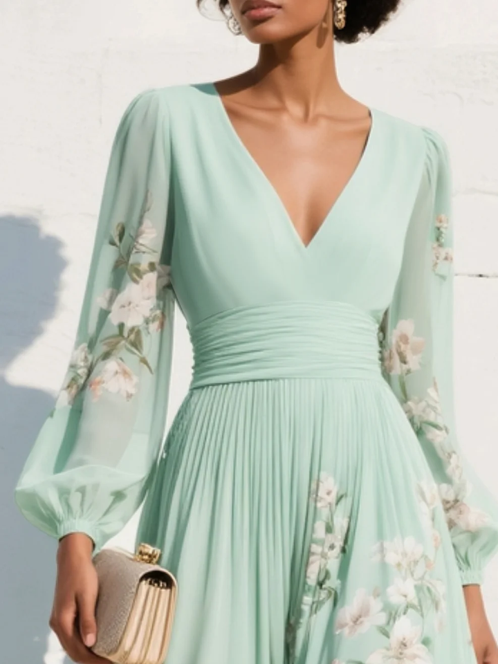 Sarah™ | Spring Bloom Elegance Dress