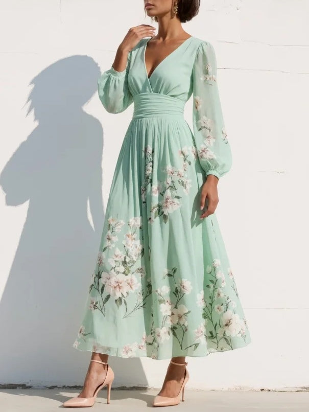 Sarah™ | Spring Bloom Elegance Dress