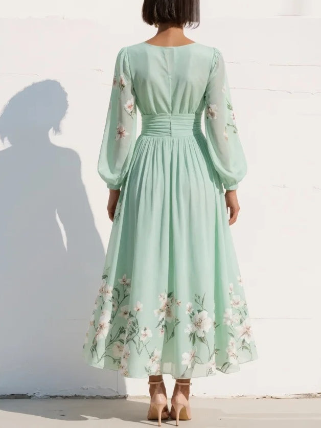 Sarah™ | Spring Bloom Elegance Dress