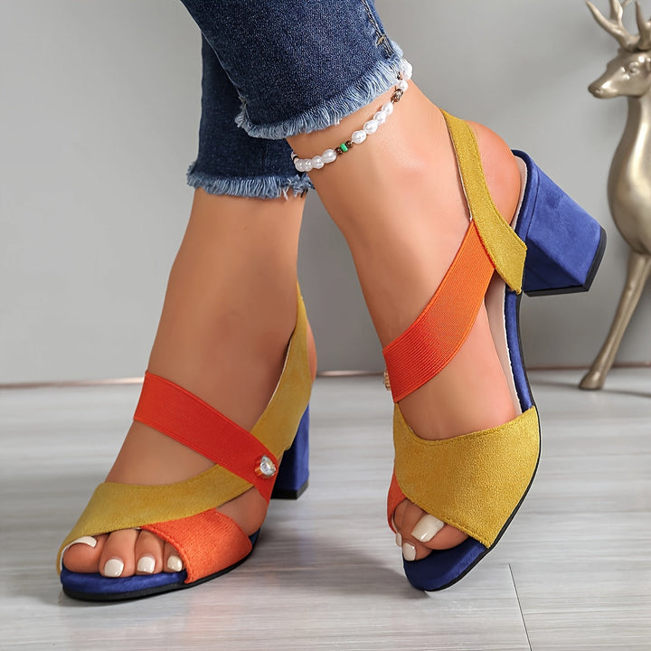 Elara™ | Comfortable Heels with Cross Straps