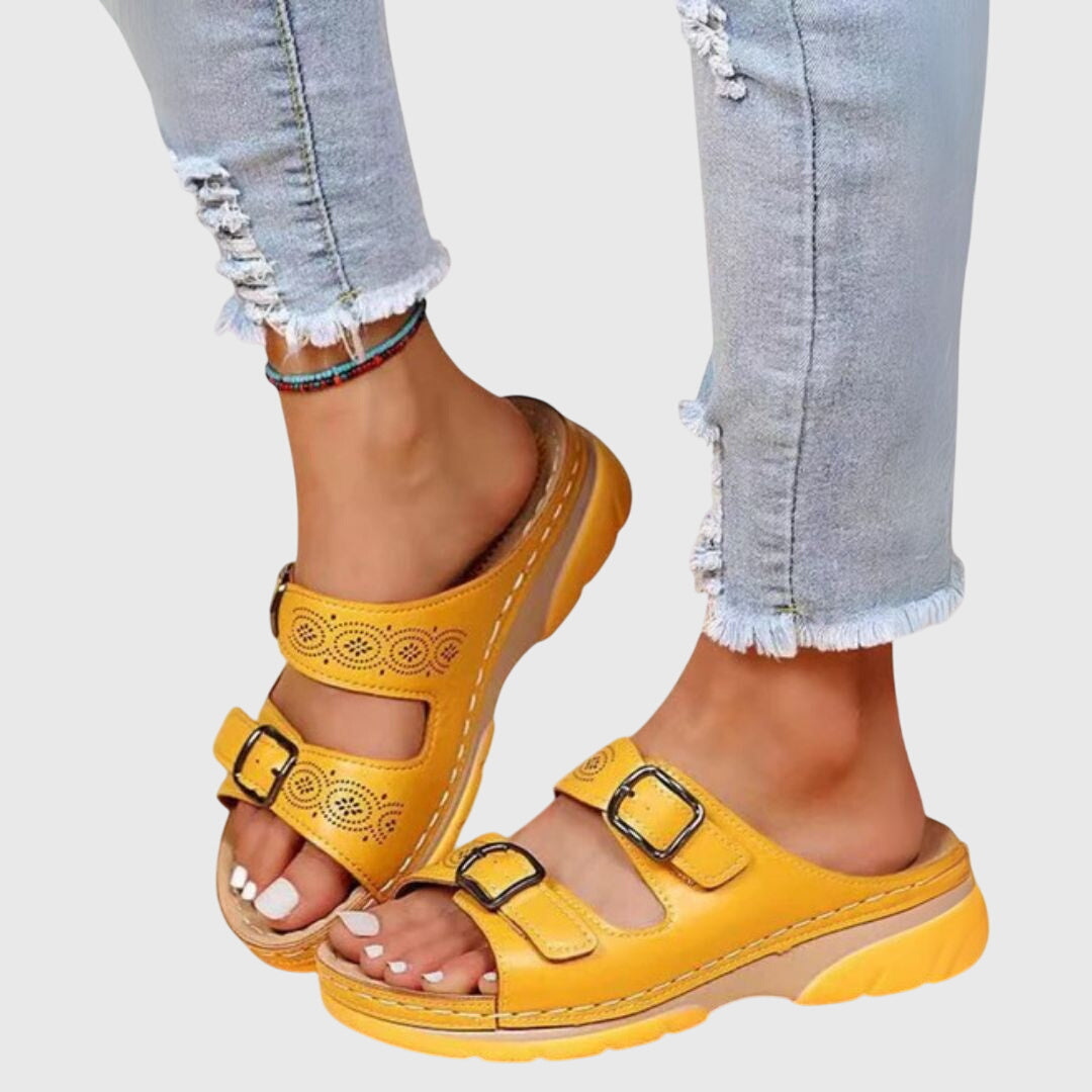 Olivia™ | Sandali Ortopedici in Pelle