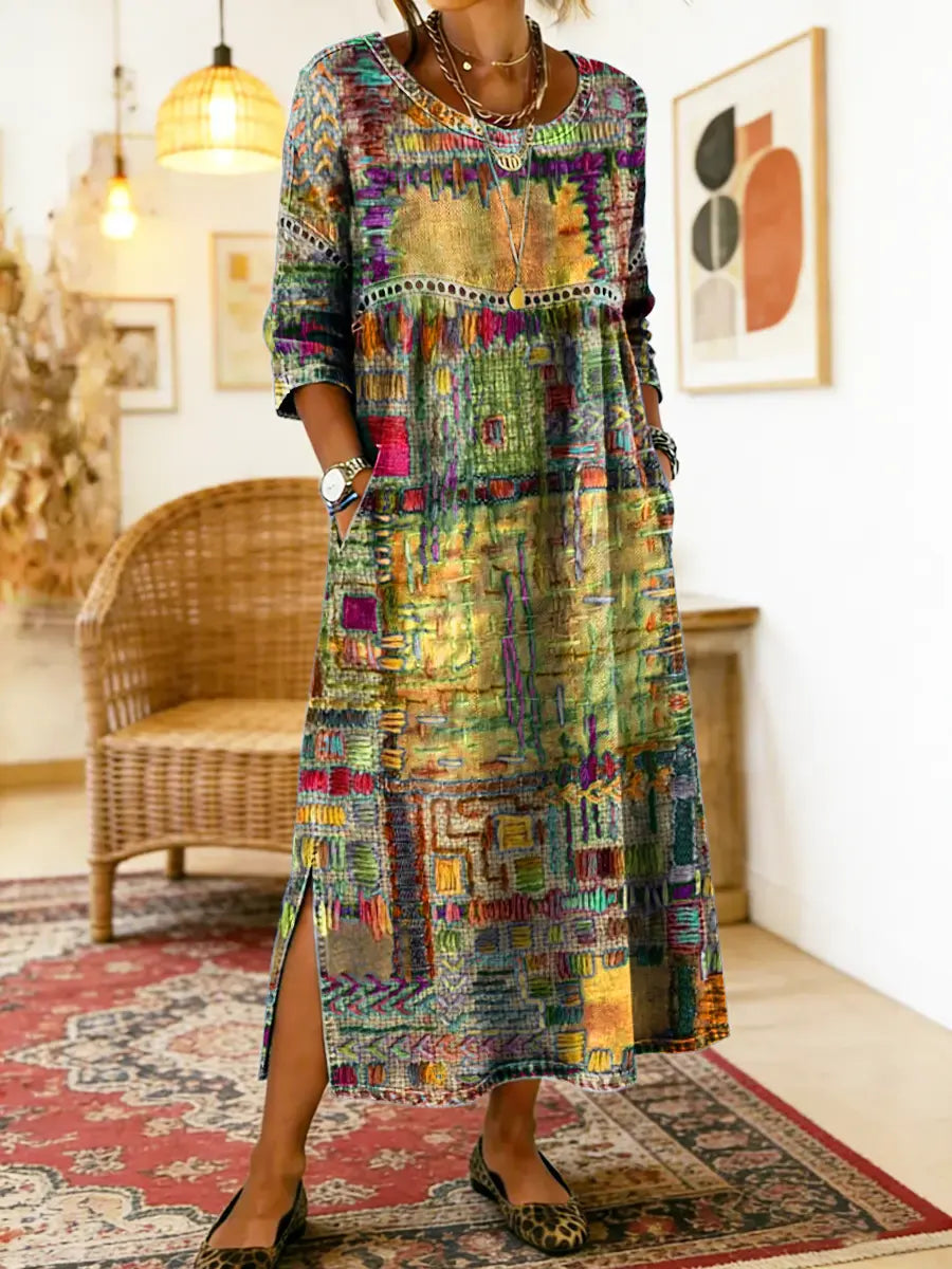 Sierra | Patchwork Denim Dress