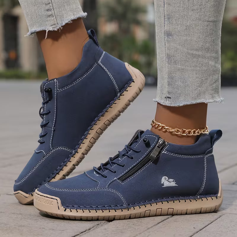 Mila | Comfortable Orthopedic Zip-Up Sneakers