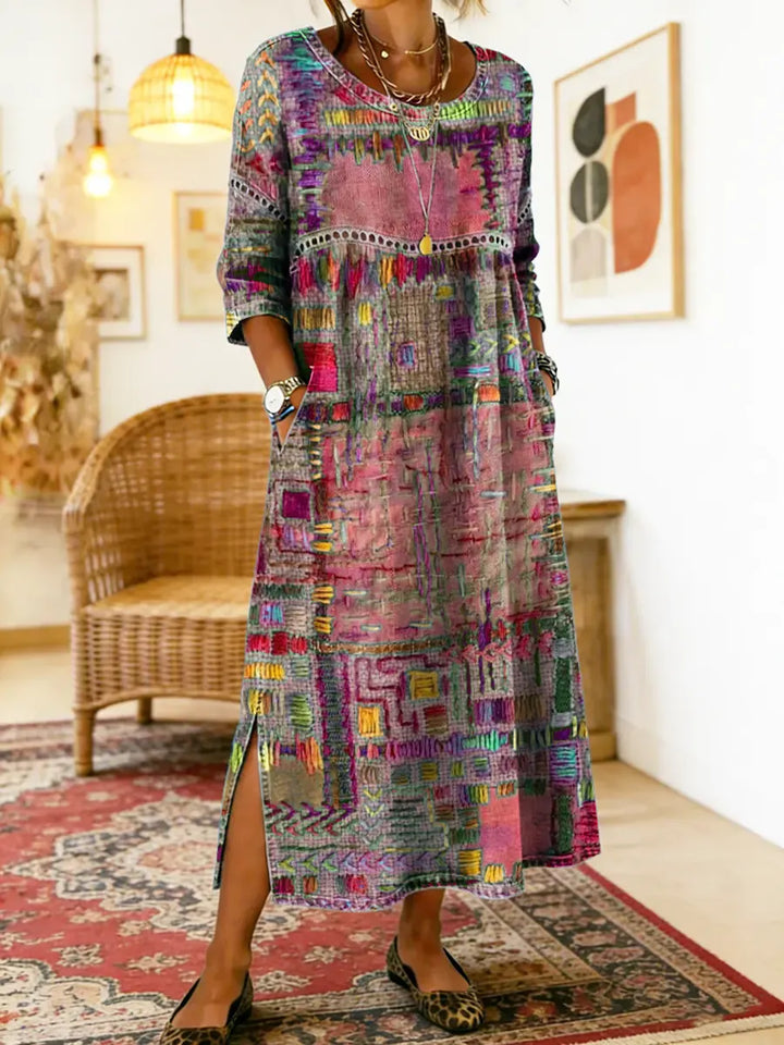 Sierra | Patchwork Denim Dress