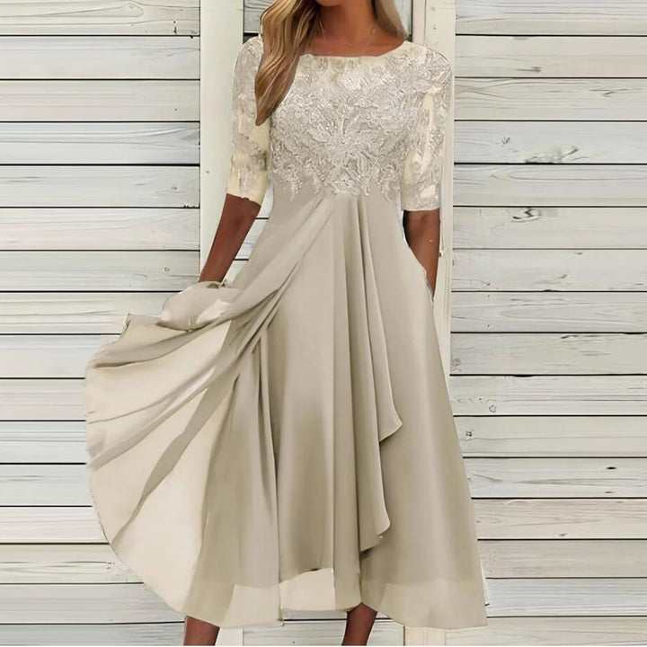 Zaria™ | Timeless Lace Midi Dress