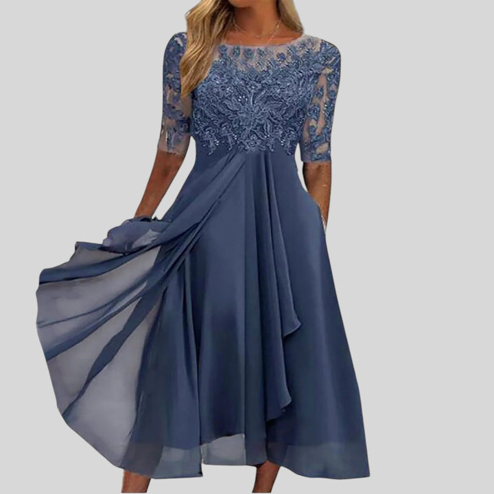 Zaria™ | Timeless Lace Midi Dress