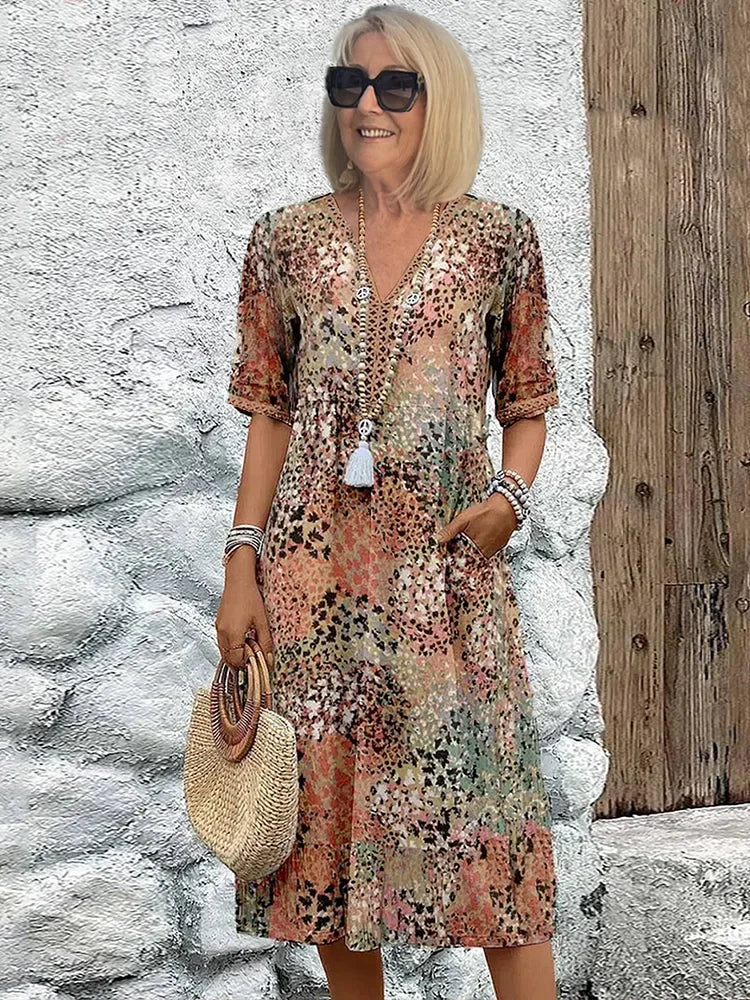 Lina | Lightweight V-Neck Dress