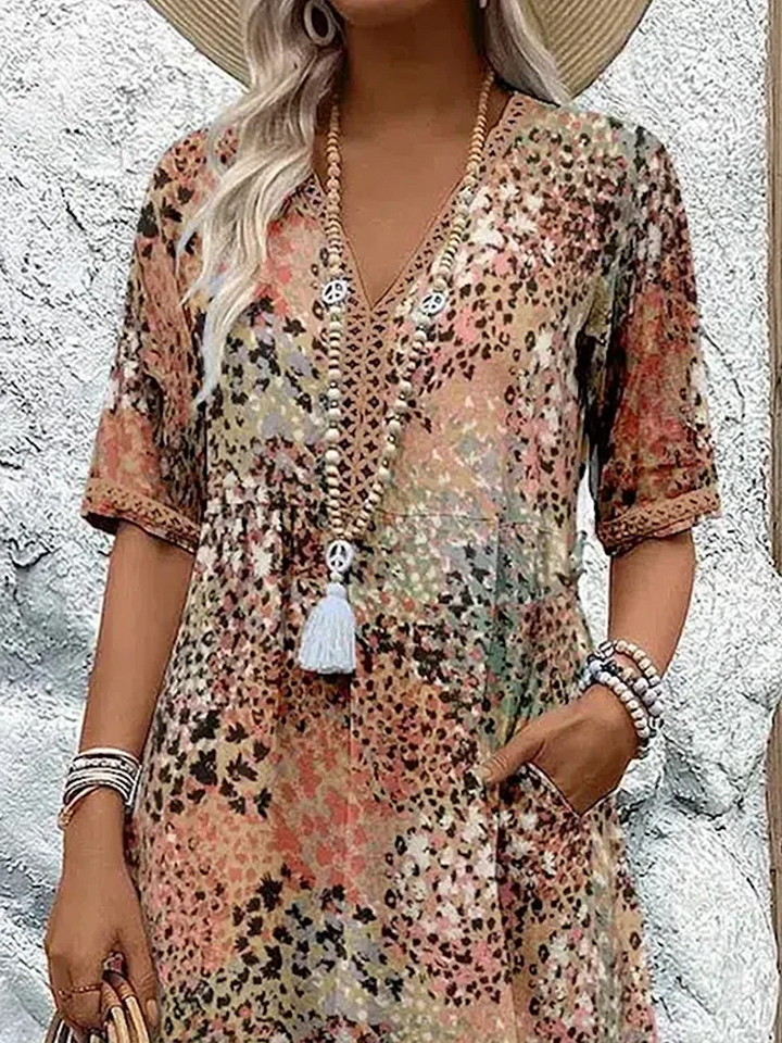 Rachel Vibrant Midi Dress