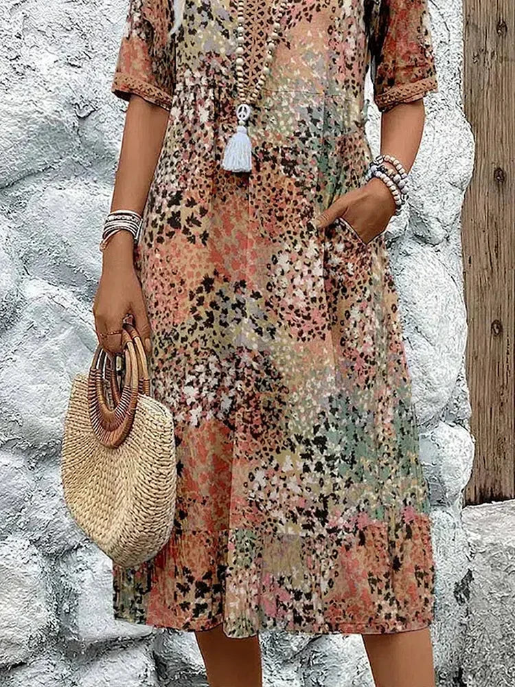 Lina | Lightweight V-Neck Dress
