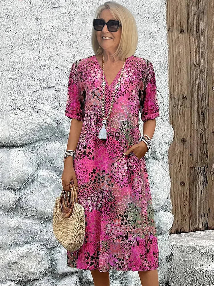 Lina | Lightweight V-Neck Dress