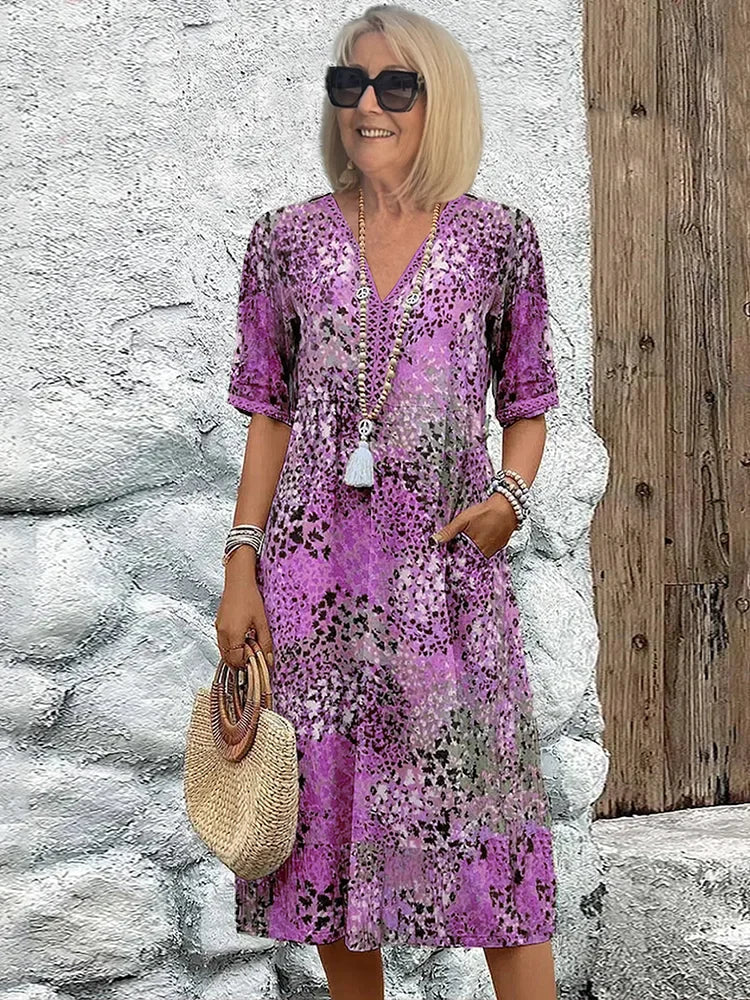 Lina | Lightweight V-Neck Dress