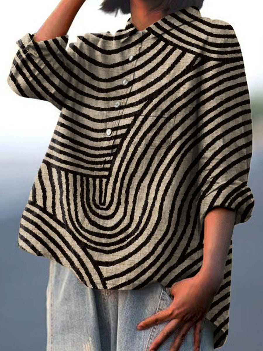 Jacinthe - Elegant V-Neck Blouse