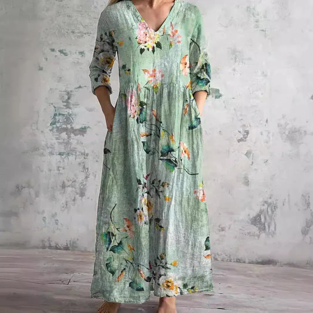 Alice | Floral Print Midi Dress