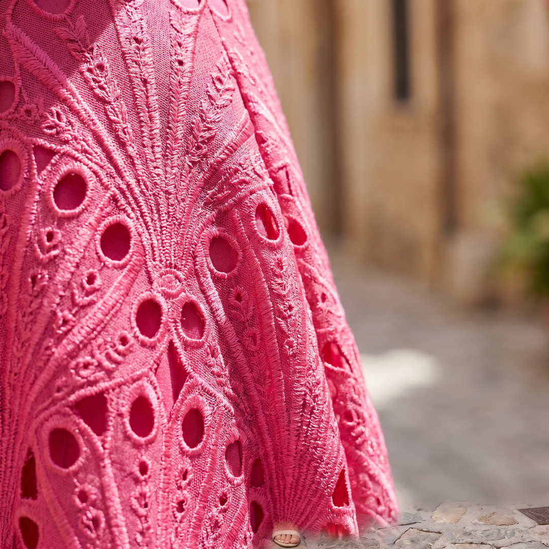 Charlisse™ | Refined Lace Midi Dress
