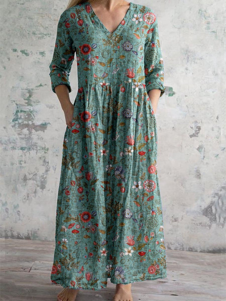 Alice | Floral Print Midi Dress