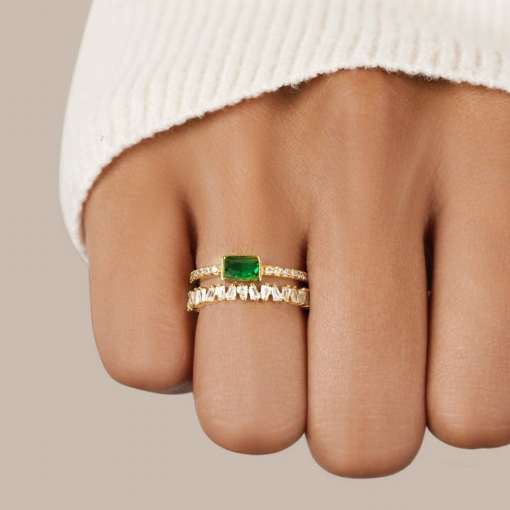 CRYSTELLE – CRYSTAL LAYERED RING