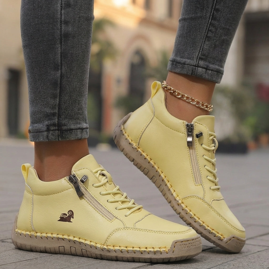 Mila | Comfortable Orthopedic Zip-Up Sneakers