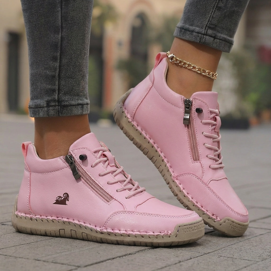 Mila | Comfortable Orthopedic Zip-Up Sneakers