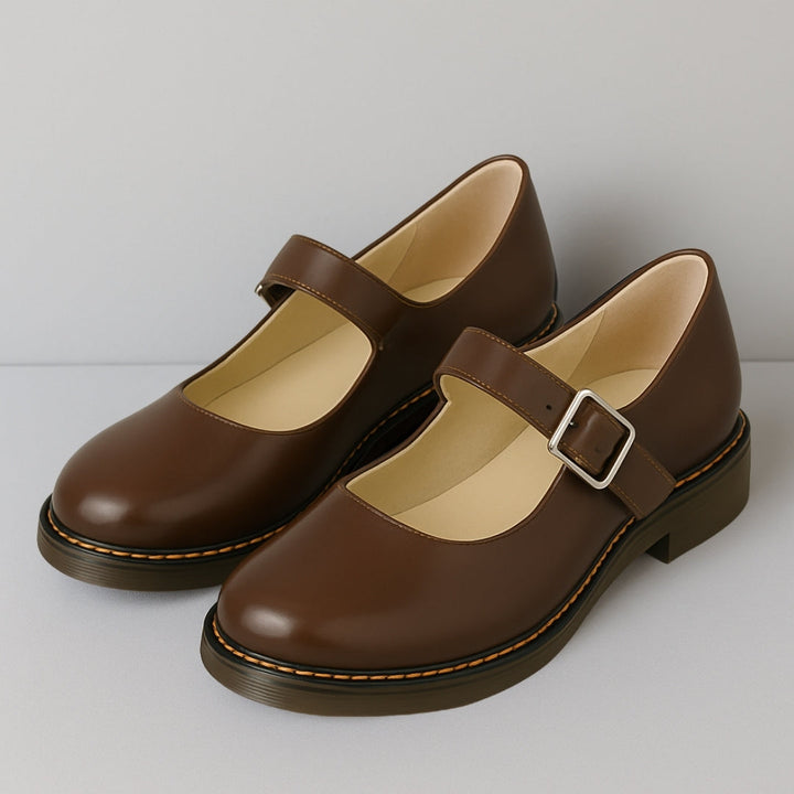 Anne | Orthopedic Leather Mary Janes