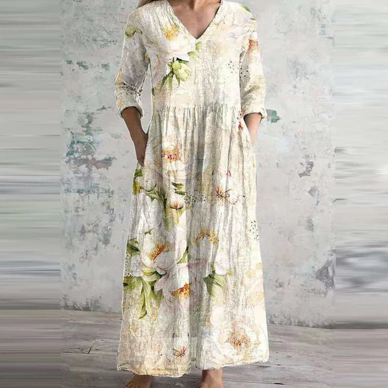 Alice | Floral Print Midi Dress