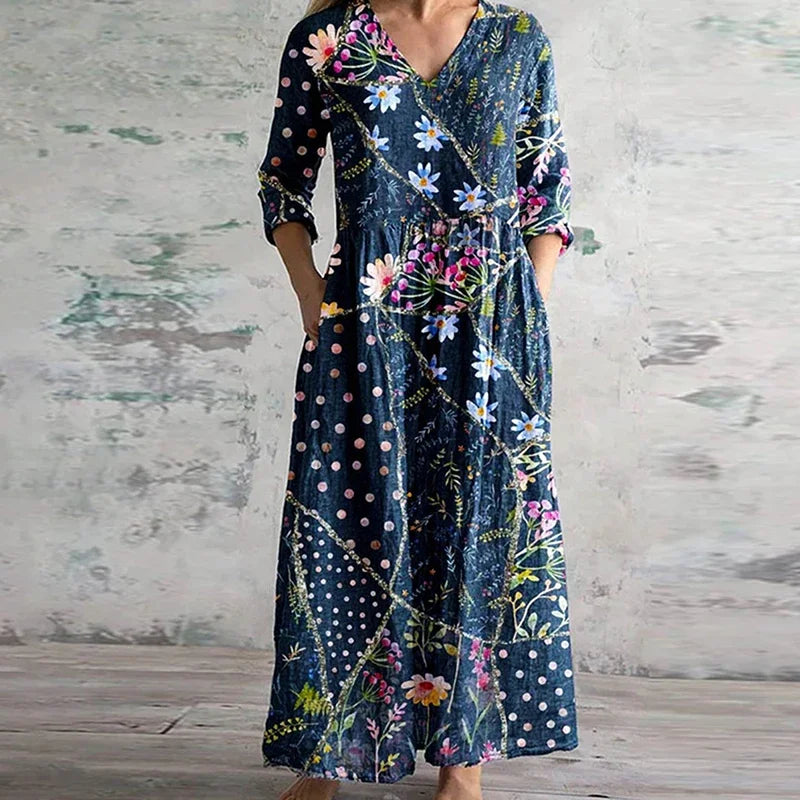 Alice | Floral Print Midi Dress