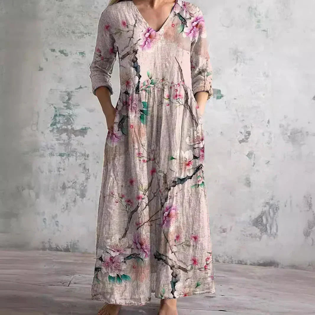 Alice | Floral Print Midi Dress