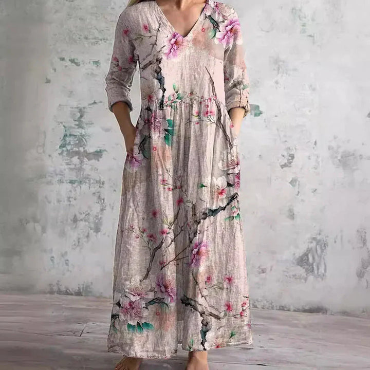 Alice | Floral Print Midi Dress